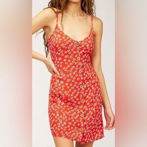 Billabong Red Floral Mini Dress
